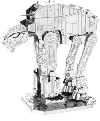 MetalEarth: STAR WARS (EP8) The Last Jedi/AT-M6 HEAVY ASSAULT WALKER 8.61x2.59x7.70cm, maquette 3D en métal avec 2 feuilles, sur carte 12x17cm, 14+
