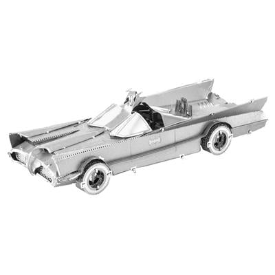 MetalEarth: BATMAN/CLASSIC TV BATMOBILE 8.89x3.3x2.54cm, maquette 3D en métal avec 2 feuilles, sur carte 12x17cm, 14+