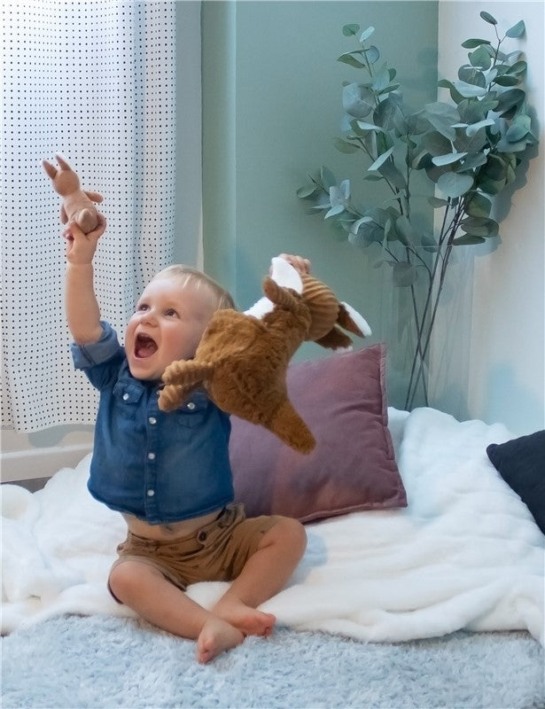 Peluche kangourou Allezou maman et son bébé cassonade – Les Ptipotos