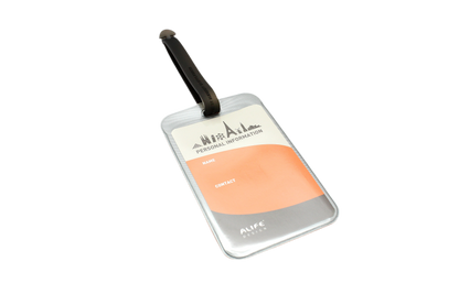 rechthoekig bagagelabel 