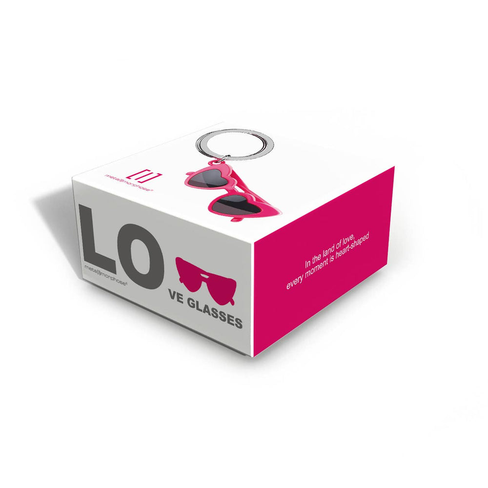 Porte-clés Lunettes Cœurs