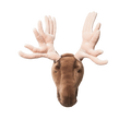 Alfred the Moose plush wall decor