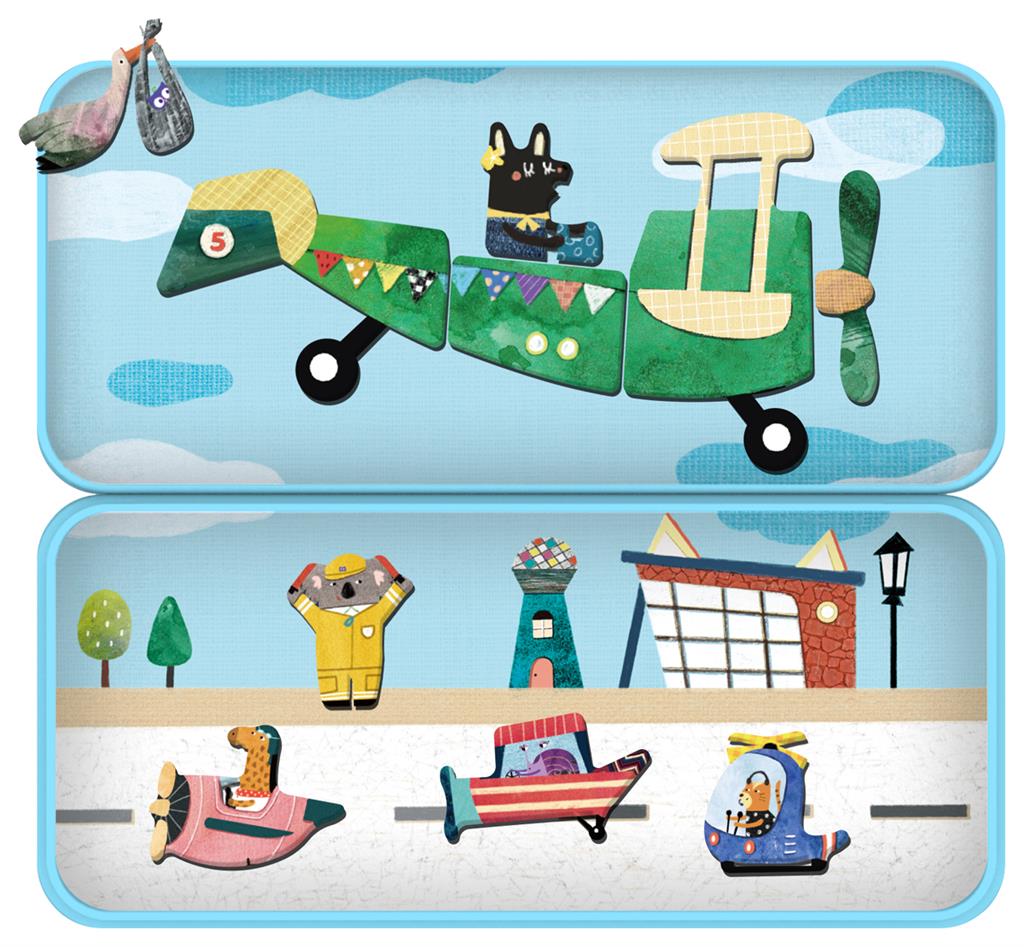 Magnetische Puzzlebox – Flugzeuge