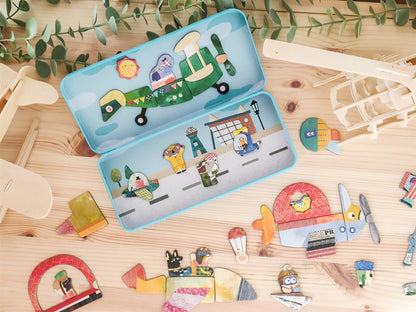 Magnetische Puzzlebox – Flugzeuge