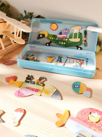 Magnetische Puzzlebox – Flugzeuge