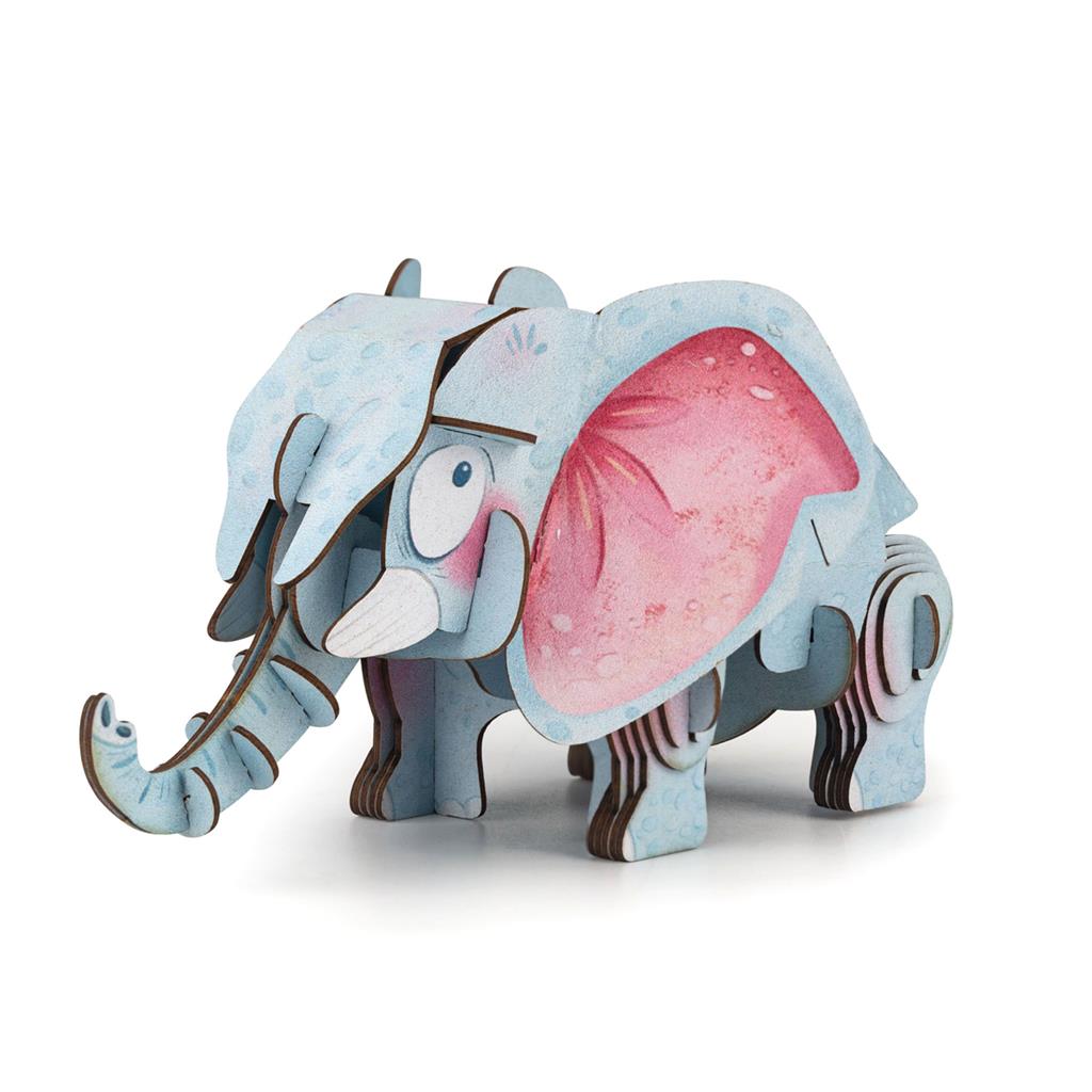 Puzzle 3D Construction - Eléphant D'Afrique