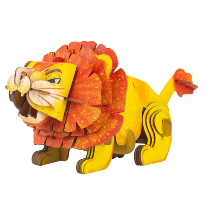 3D Construction Puzzle - Lion
