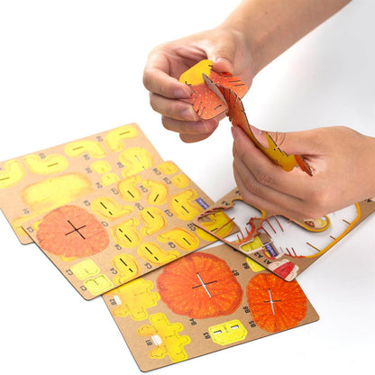 3D Construction Puzzle - Lion