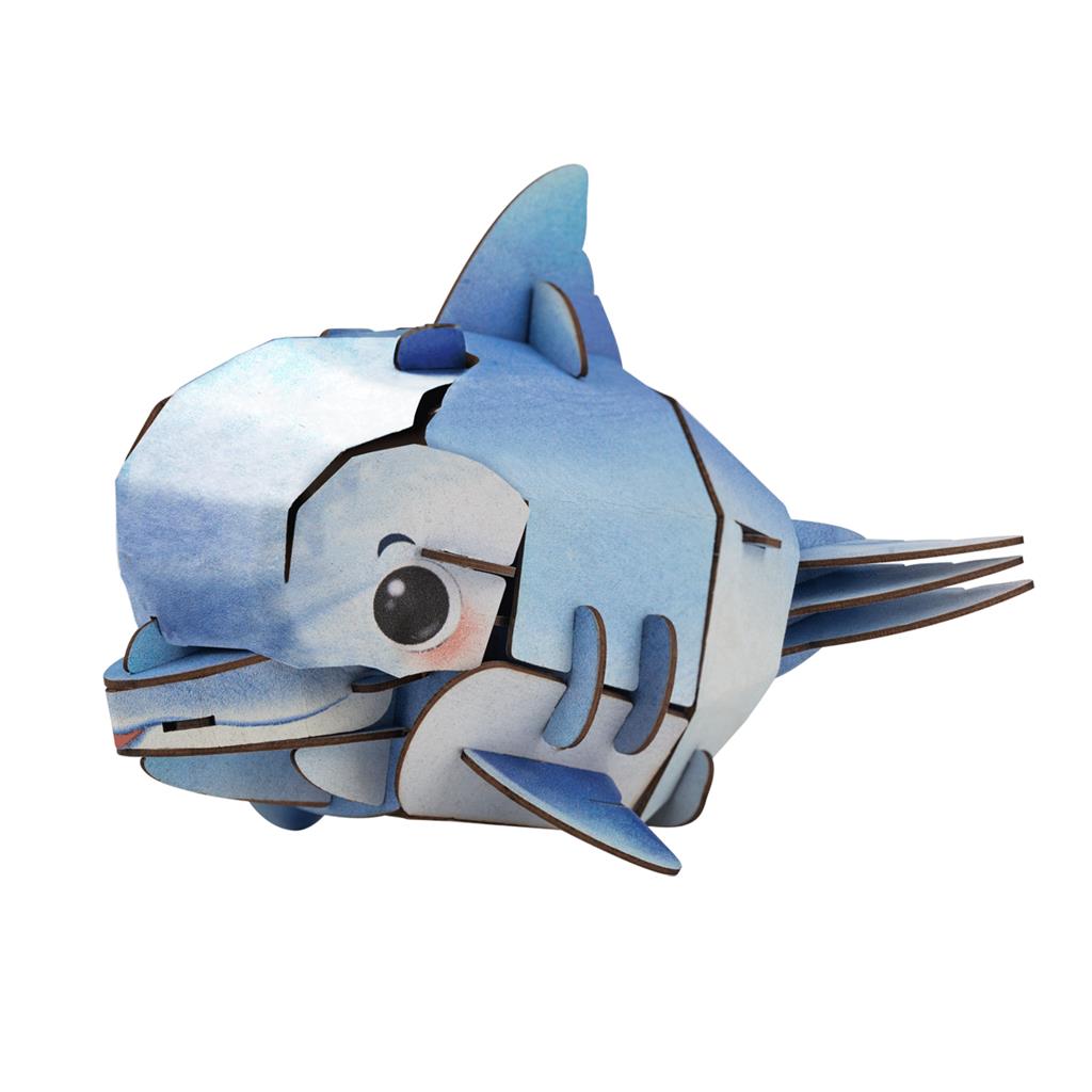 3D Construction Puzzle - Dolphin