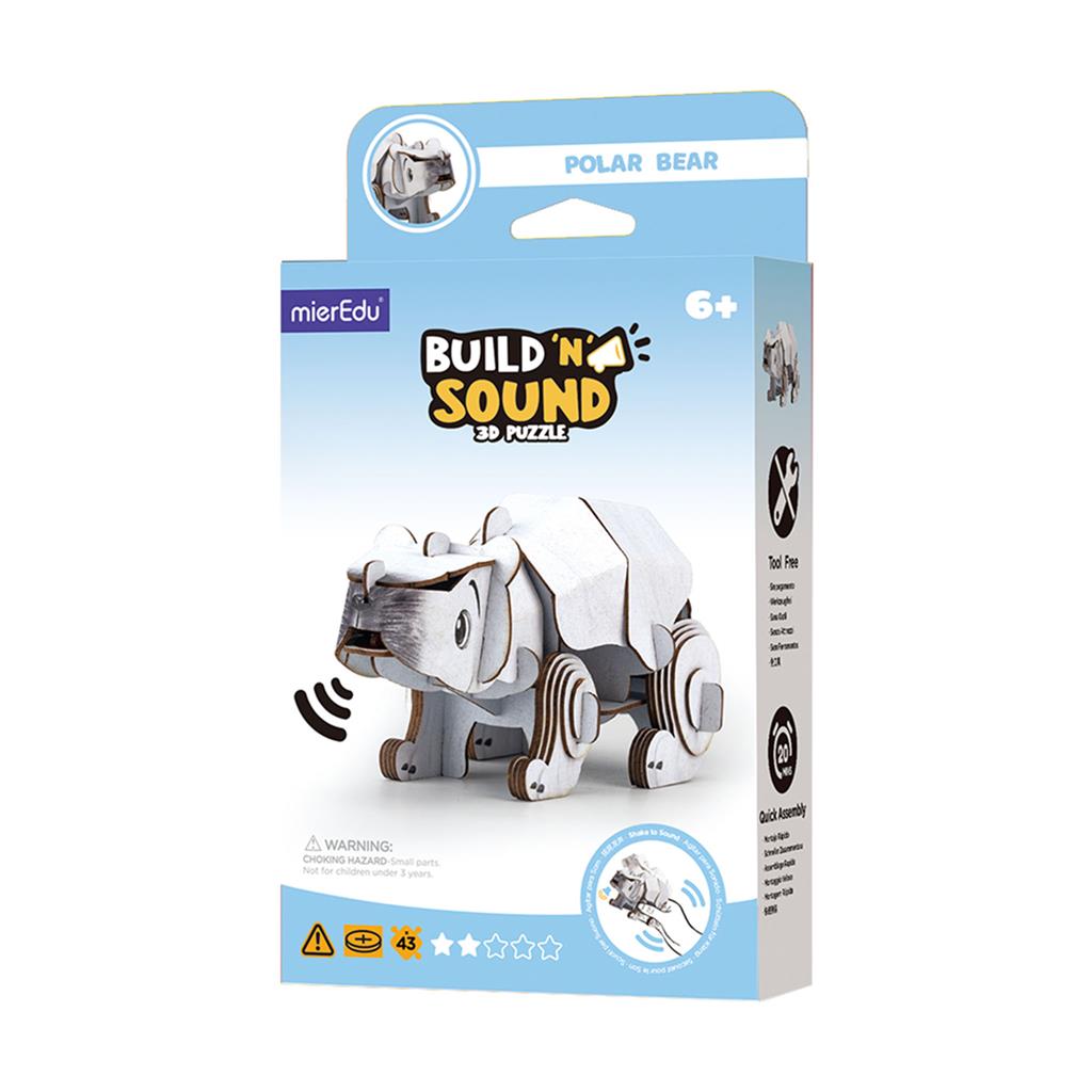 3D Construction Puzzle - Polar Bear
