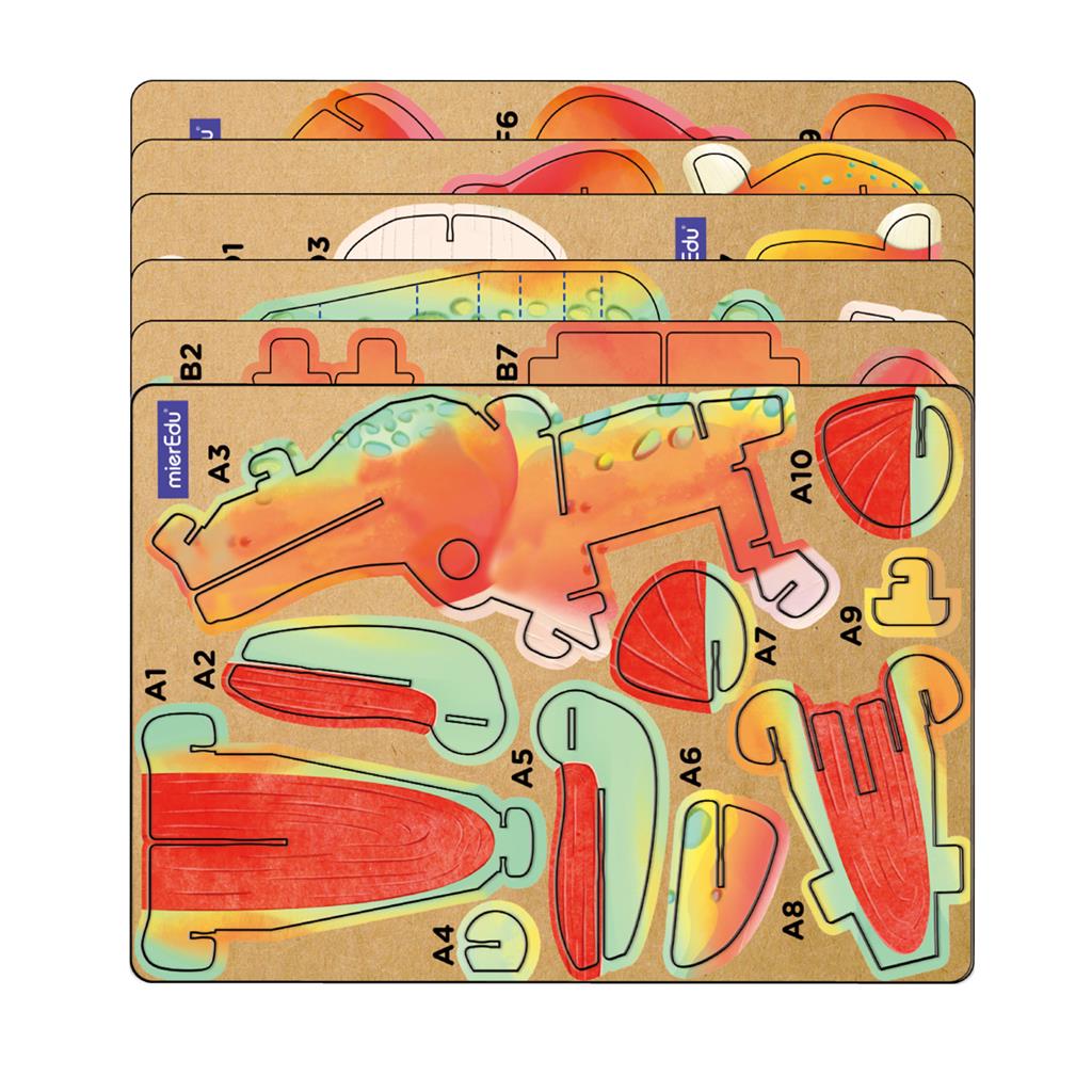 3D Puzzle Construction - Tyrannosaurus Rex