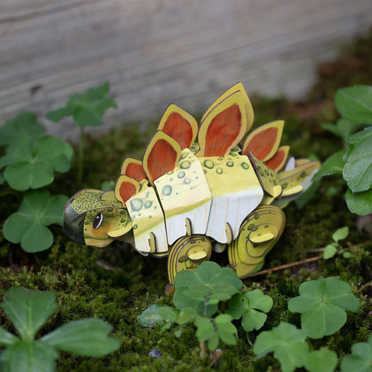 3D Puzzle Construction - Stegosaurus