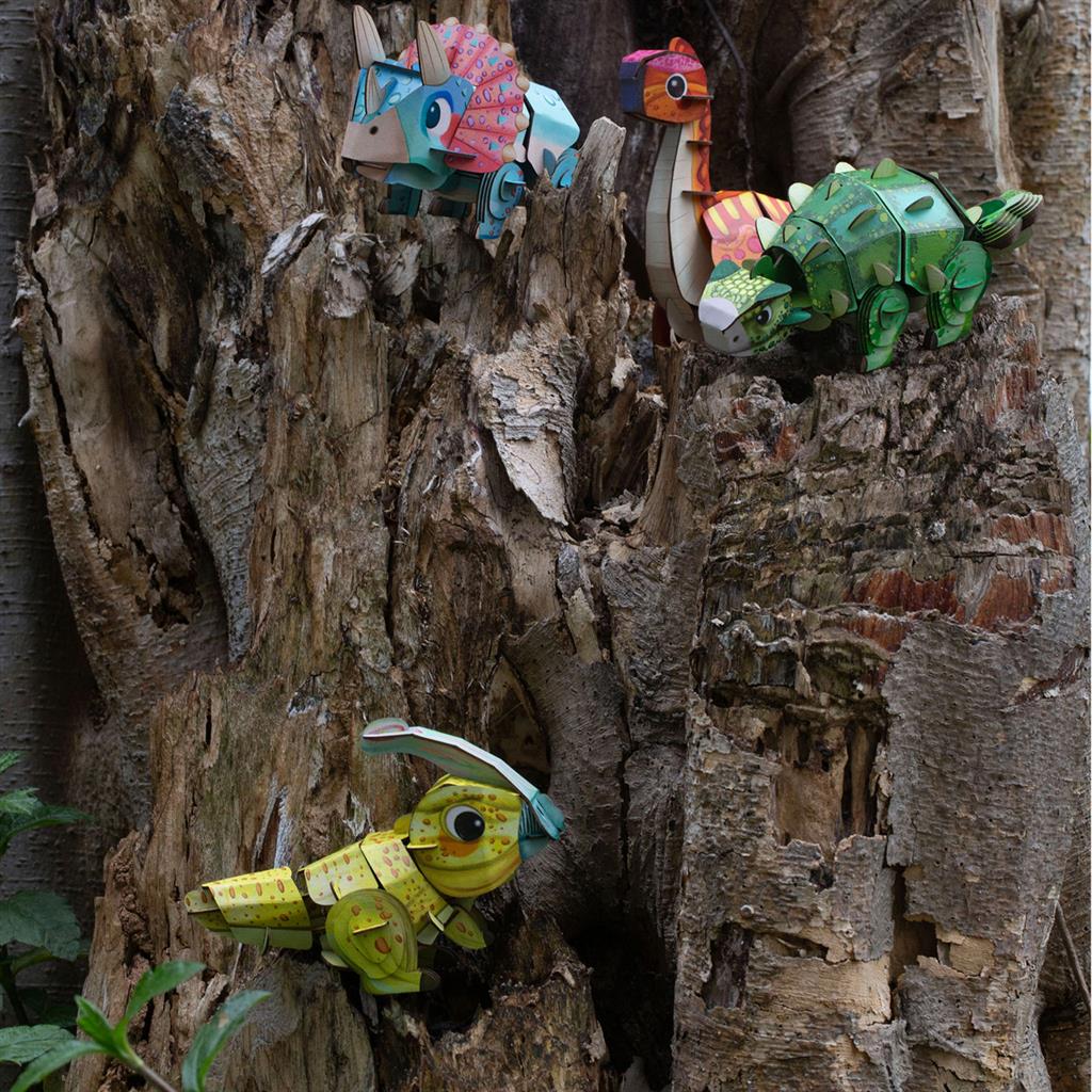 3D Puzzle Construction - Ankylosaurus