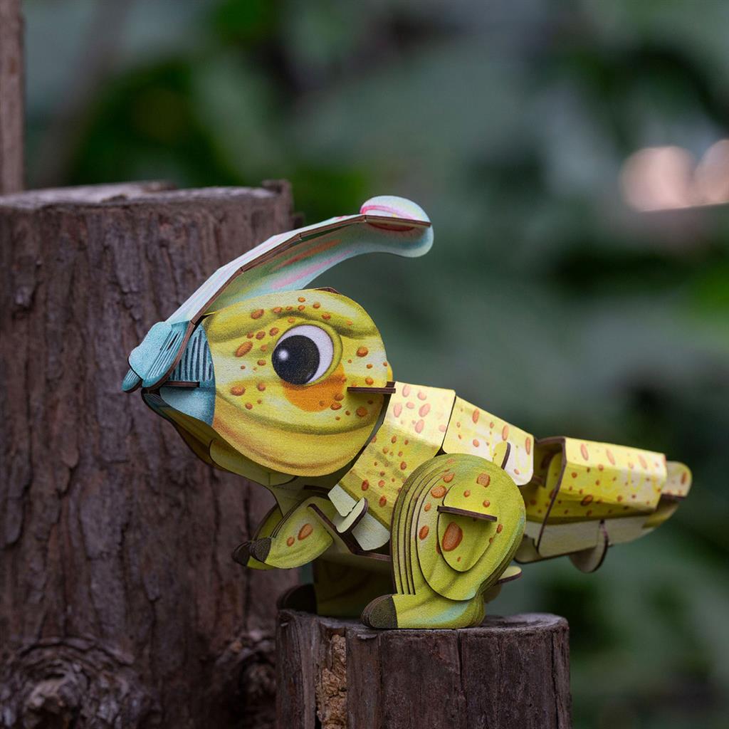 3D Puzzle Construction - Parasaurolophus