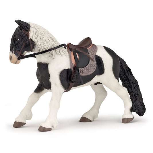 Pony figurine with saddle