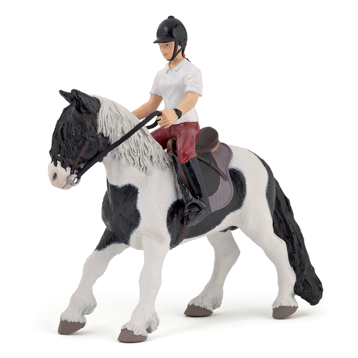 Pony figurine with saddle