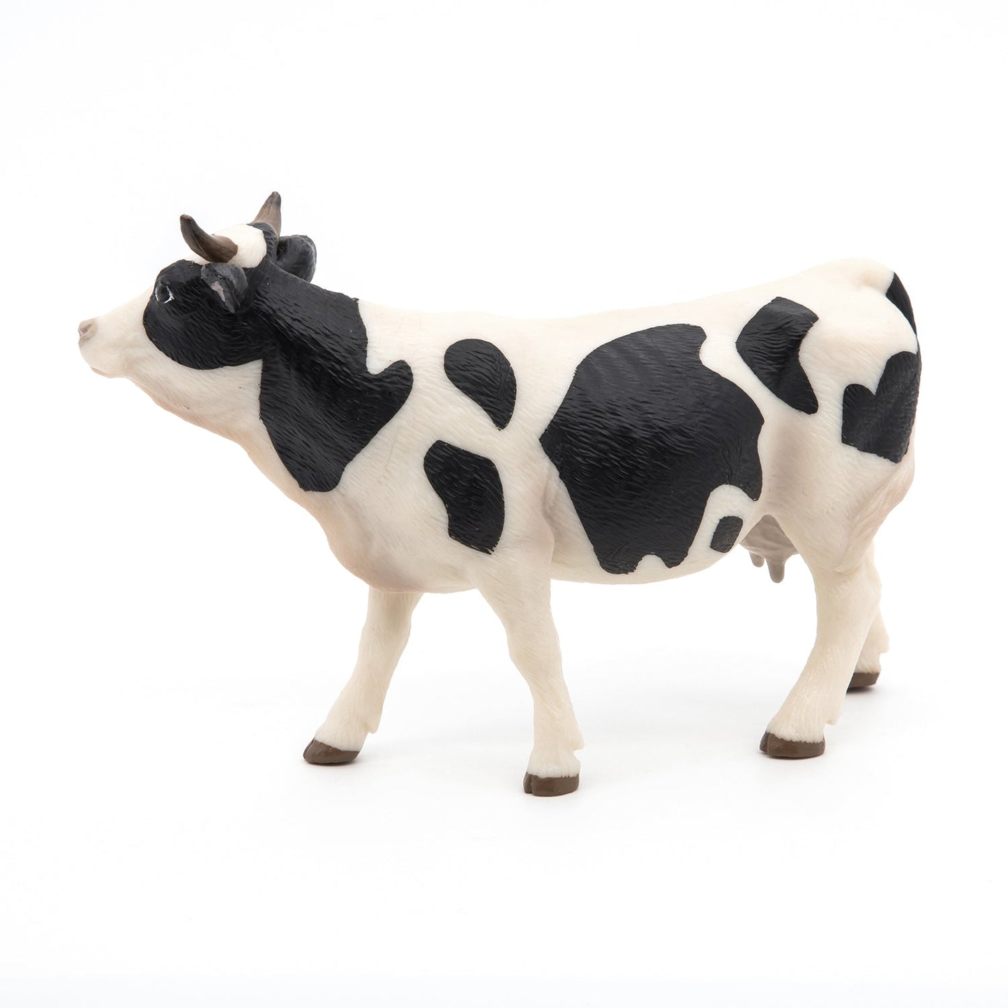 Figurine Vache noire et blanche