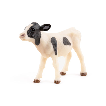 Black and white Calf Figurine
