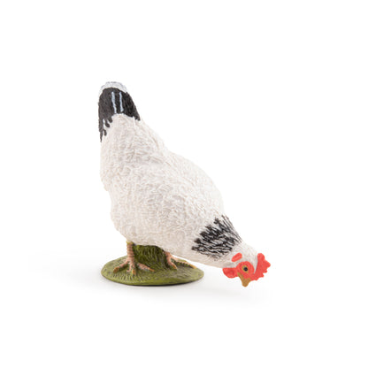 White Hen Pecker Figurine