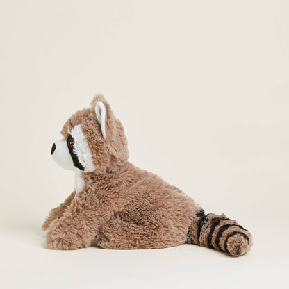 Warmies pluche warmwaterkruik met wasbeerprint