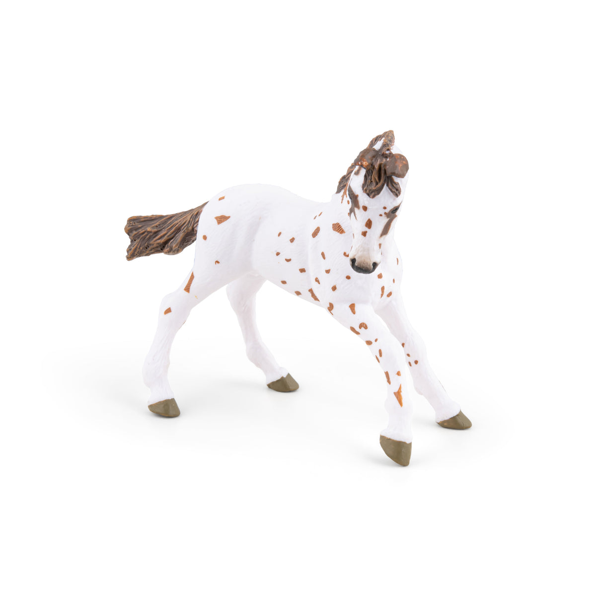 Brown Appaloosa Foal Figurine