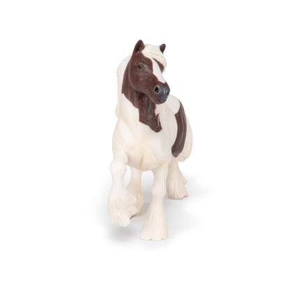 Irish Cob Piebald Figurine