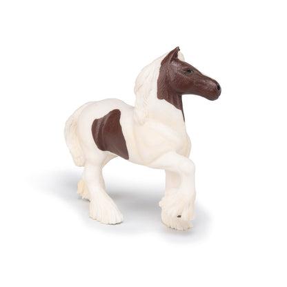 Irish Cob Piebald Figurine