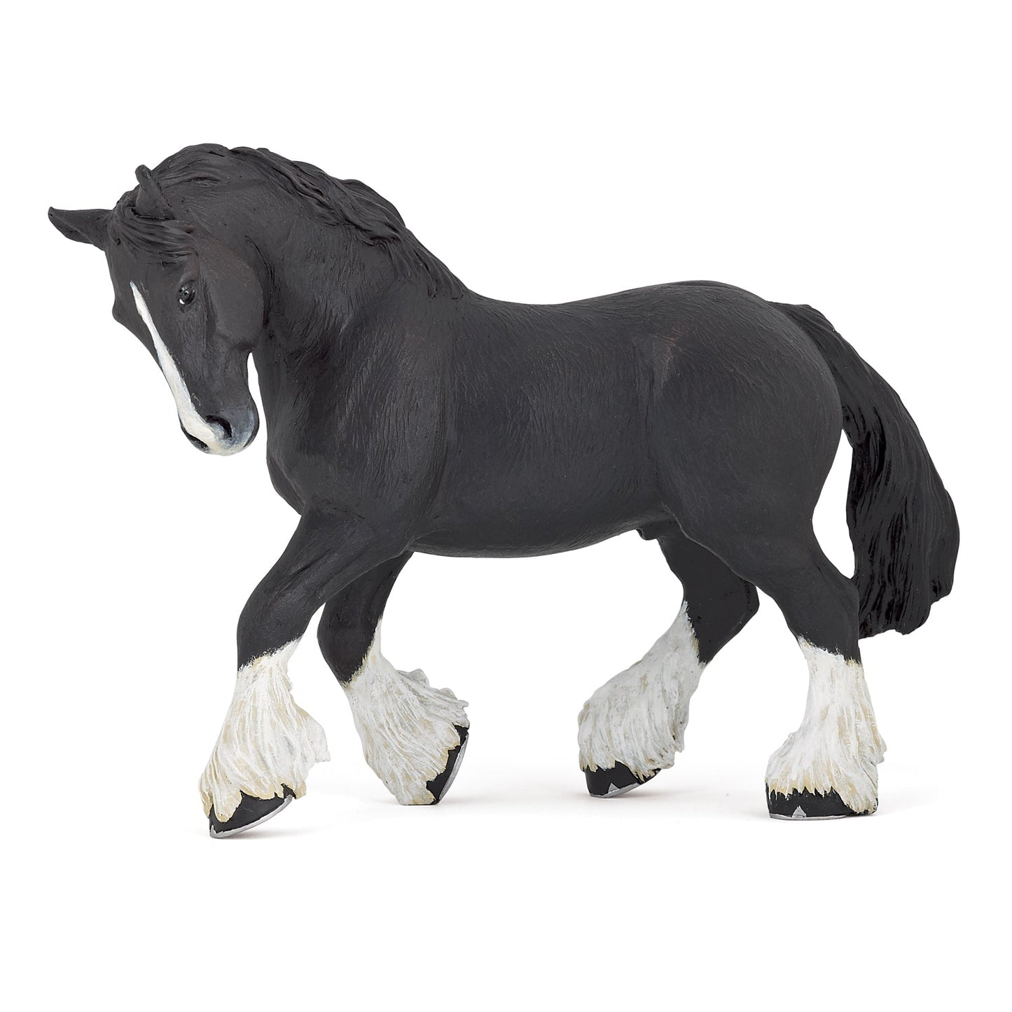 Black Shire Stallion Figurine