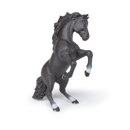 Black Prancing Horse Figurine
