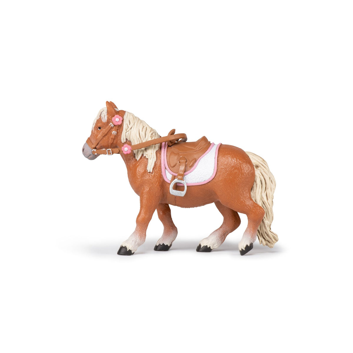 Shetland Pony Figure with Saddle
