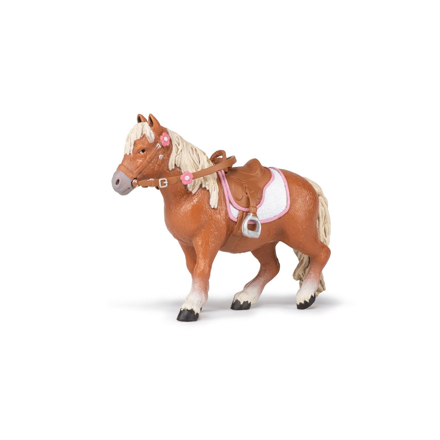 Shetland Pony Figure with Saddle