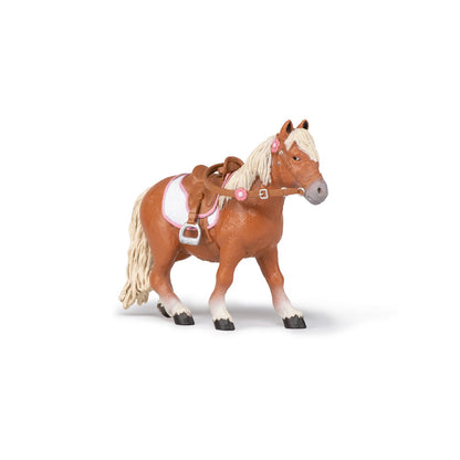 Shetland Pony Figure with Saddle