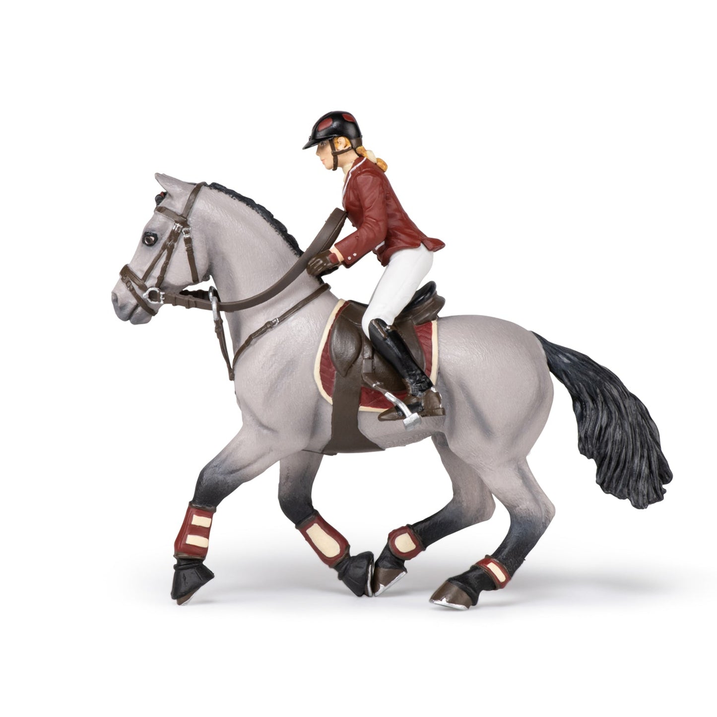 Competition Horse and Rider Figurine