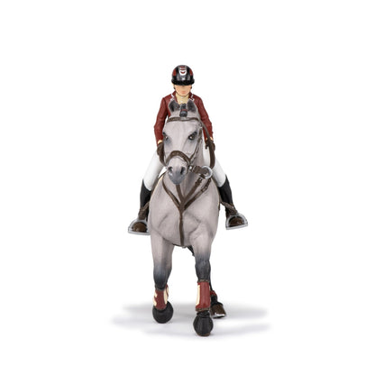 Competition Horse and Rider Figurine