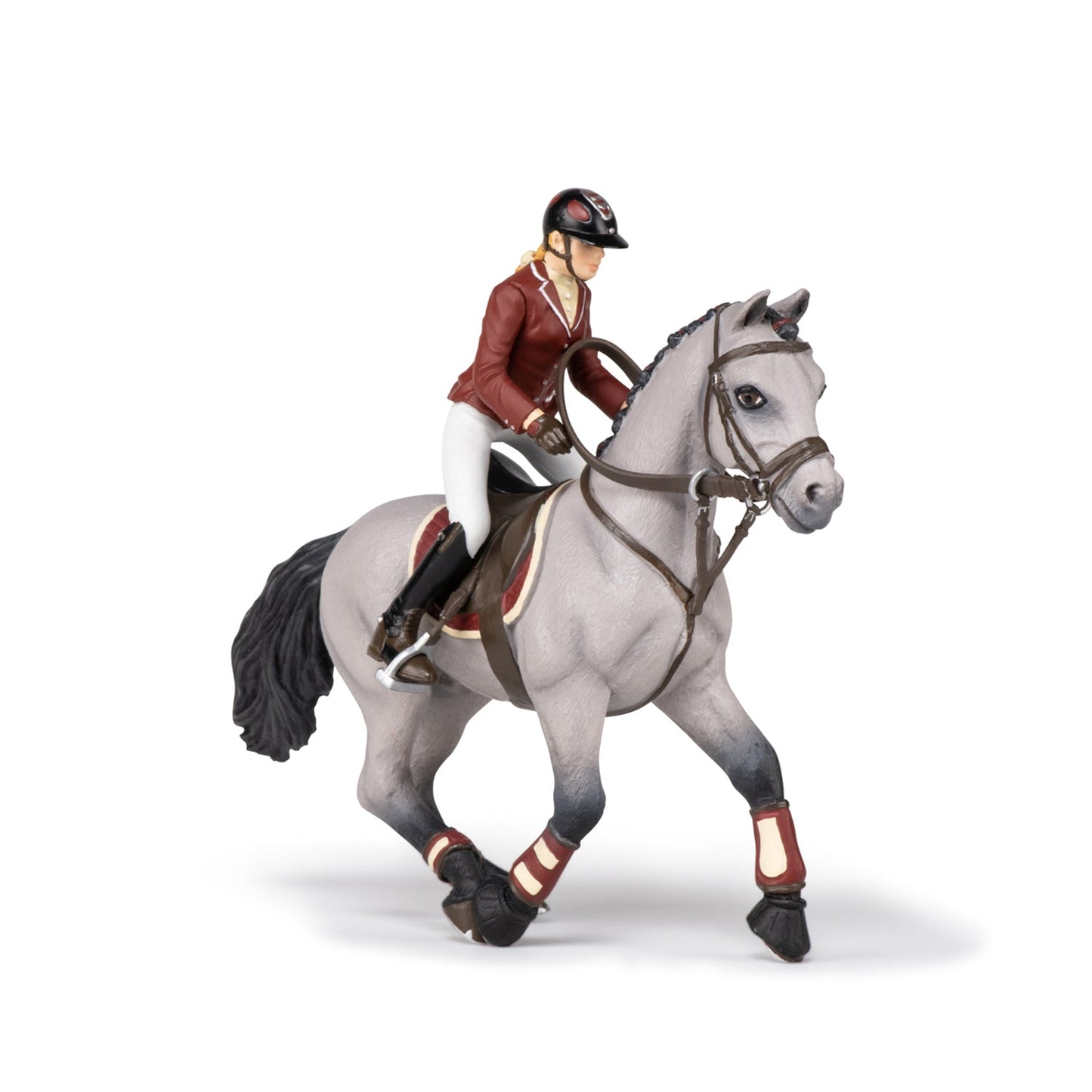 Competition Horse and Rider Figurine