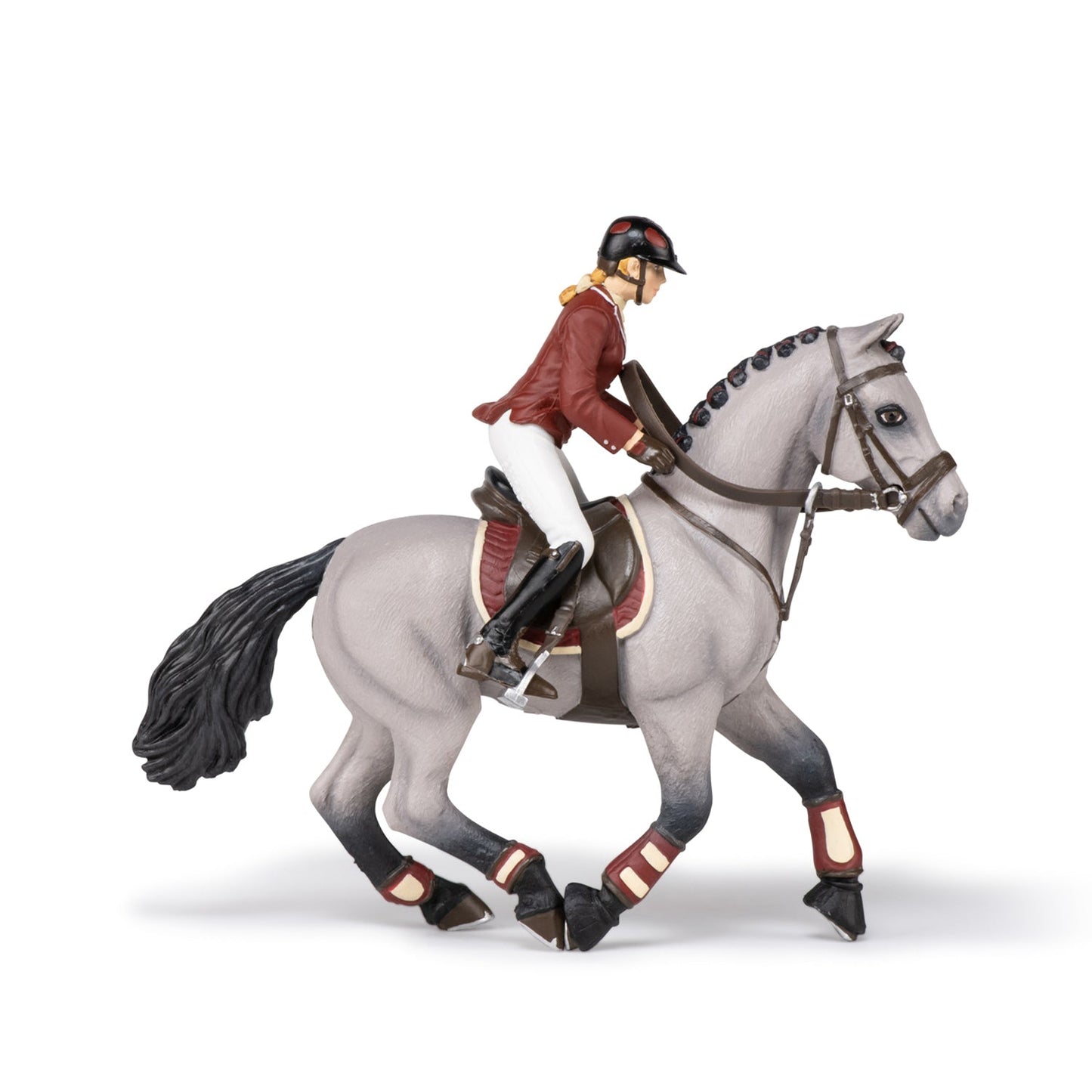 Competition Horse and Rider Figurine