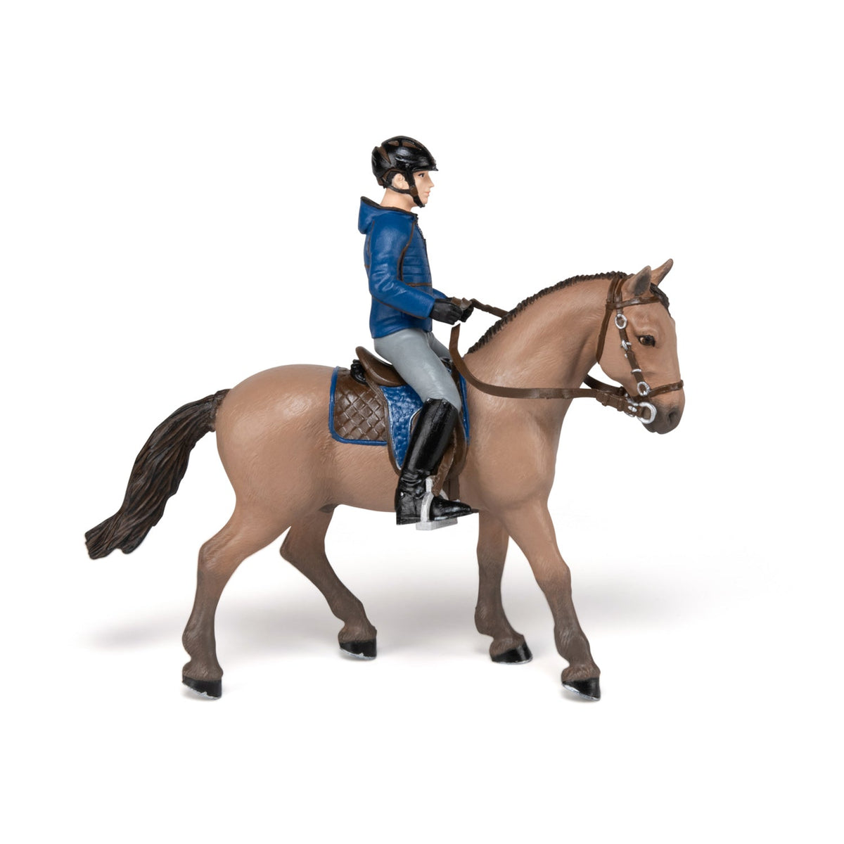 Figurine Cheval de promenade et son cavalier