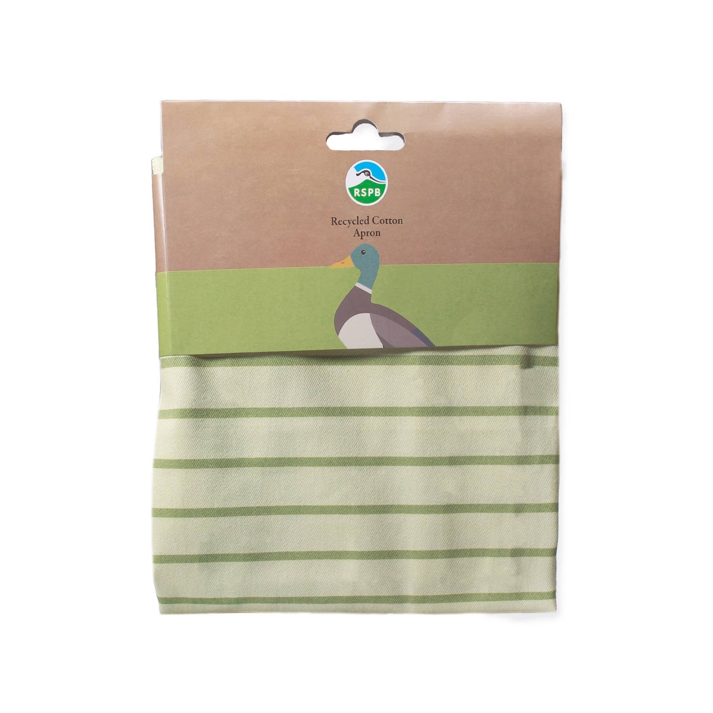 Apron (recycled cotton) - RSPB free, like a bird (mallard)