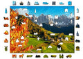 Puzzle - Sankt Magdalena Dolomites Italie