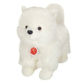 Peluche Spitz Blanc Debout – 35 cm