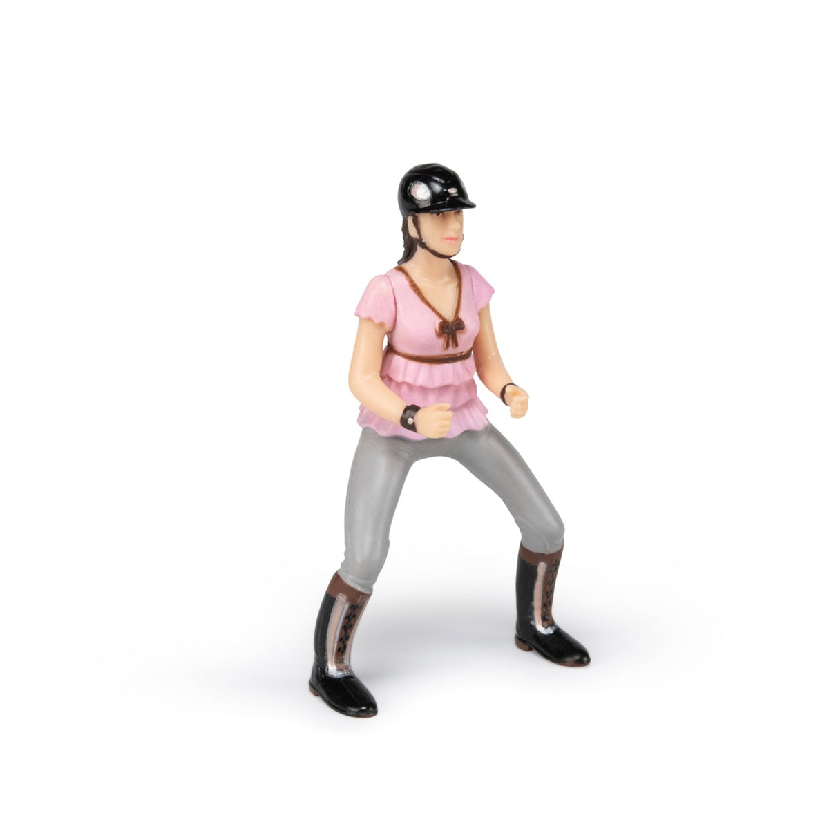 Pink fashion horse rider figurine