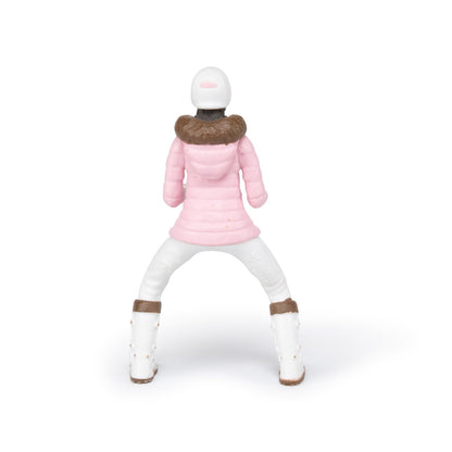 Fashionable winter rider figurine
