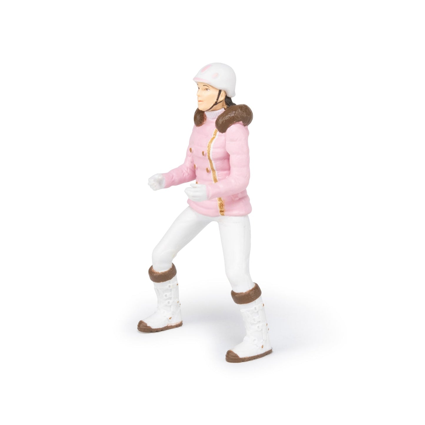 Fashionable winter rider figurine