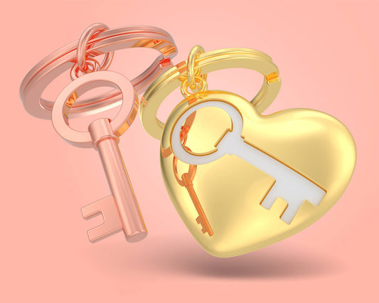 Key to my heart keychain