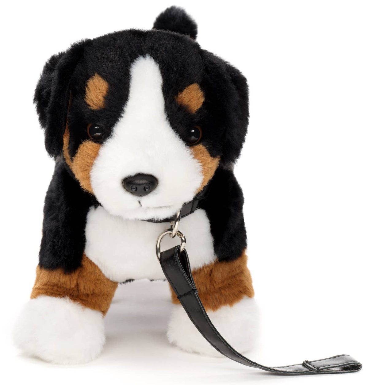 Bernese mountain dog plush with leash