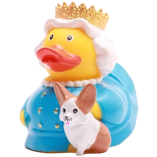 Queen Elizabeth Duck with Corgi