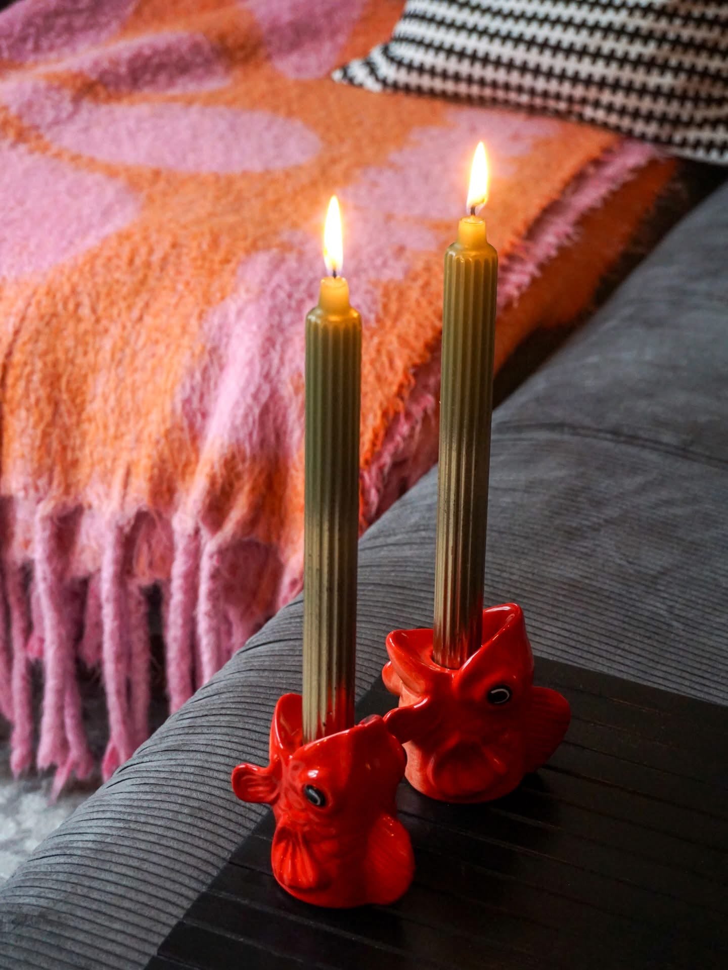 Goldfish Candle Holders