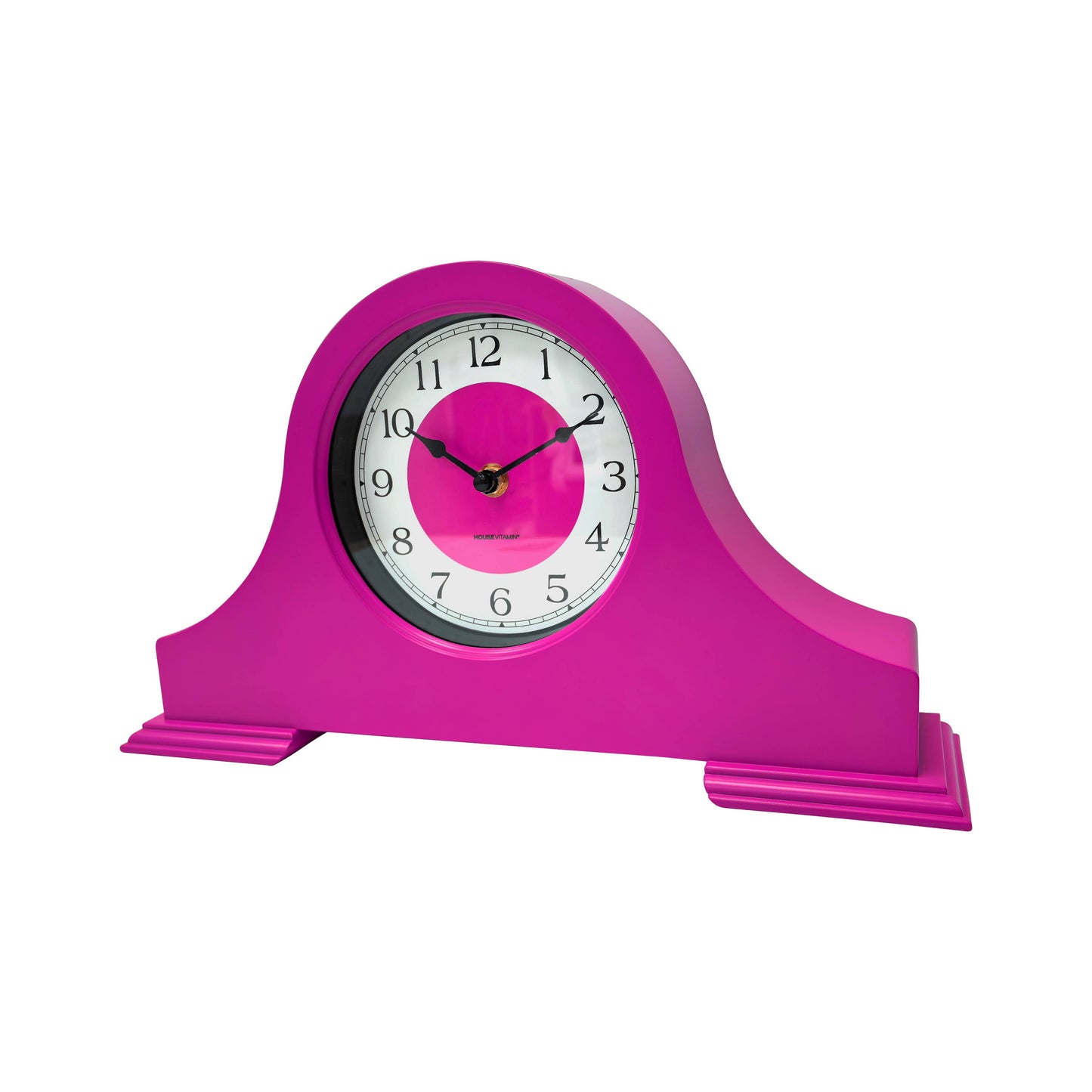 Klok - Schouwklok - Neonroze - 36x8,5x20 cm