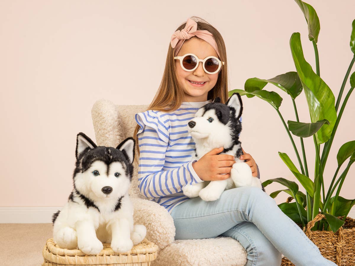 Sitting Husky Plush – 30 cm