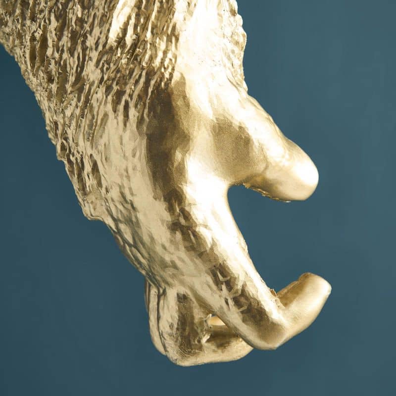 Gorilla Jungle Jack Gold Wall Sconce